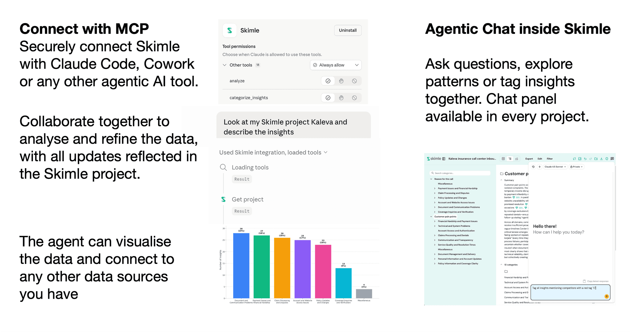 Skimle Agentic Chat and MCP connection interface