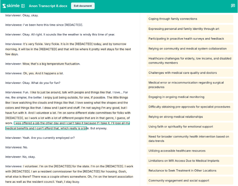 Document view