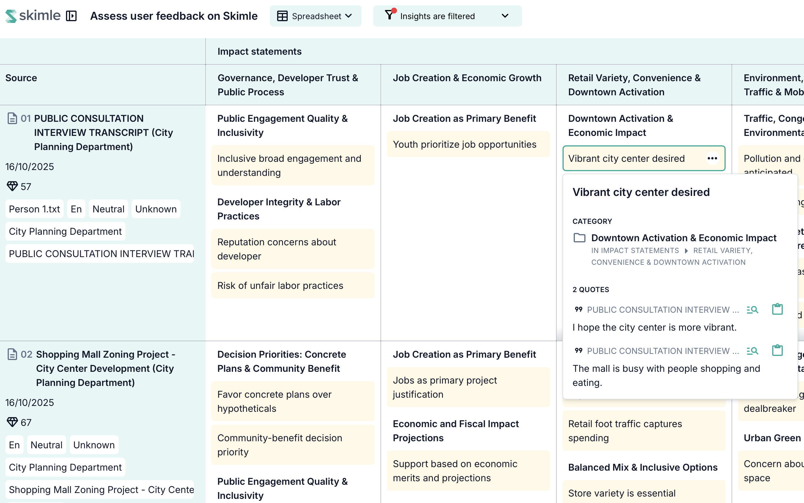 Explore and analyze the Skimle table detail illustration